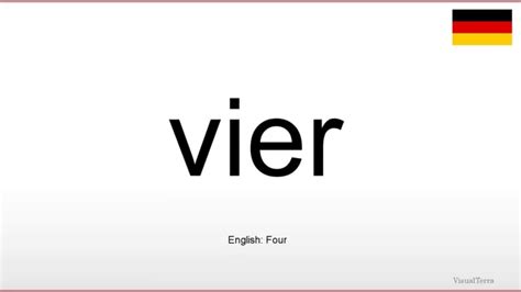 vier englisch|vier german to english.